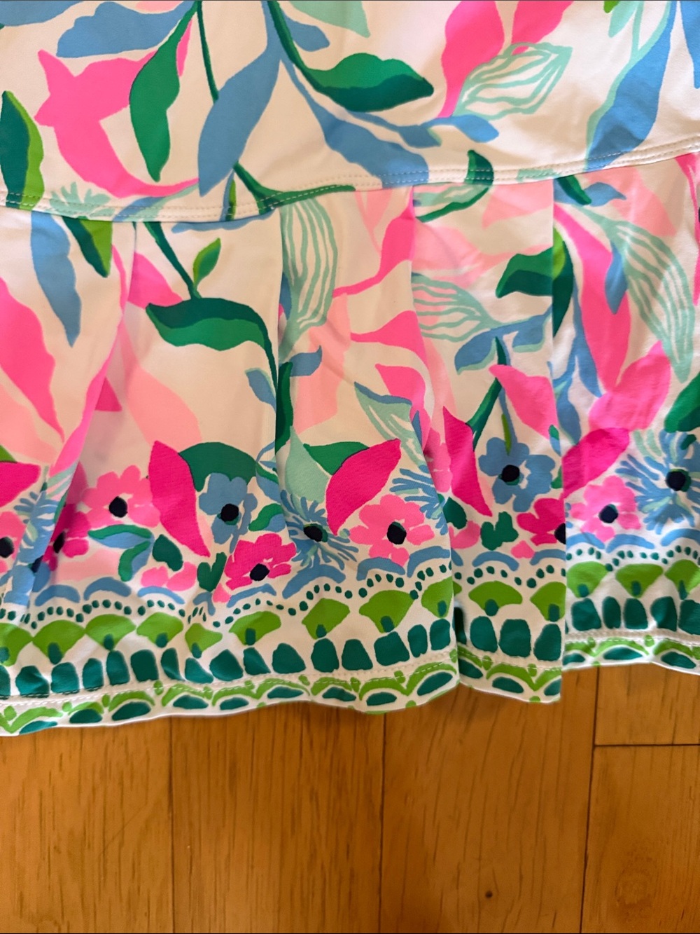 Lilly Pulitzer Pink Green Blue Luxletic Sz M Athletic Athleisure Skort Taynora - Picture 2 of 6
